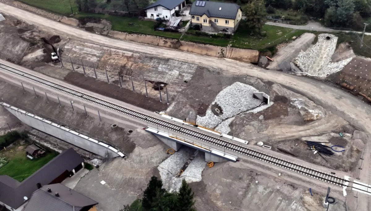 Modernizacja linii kolejowej na odc. Limanowa - bocznica Klęczany/fot.: PKP PLK S.A.