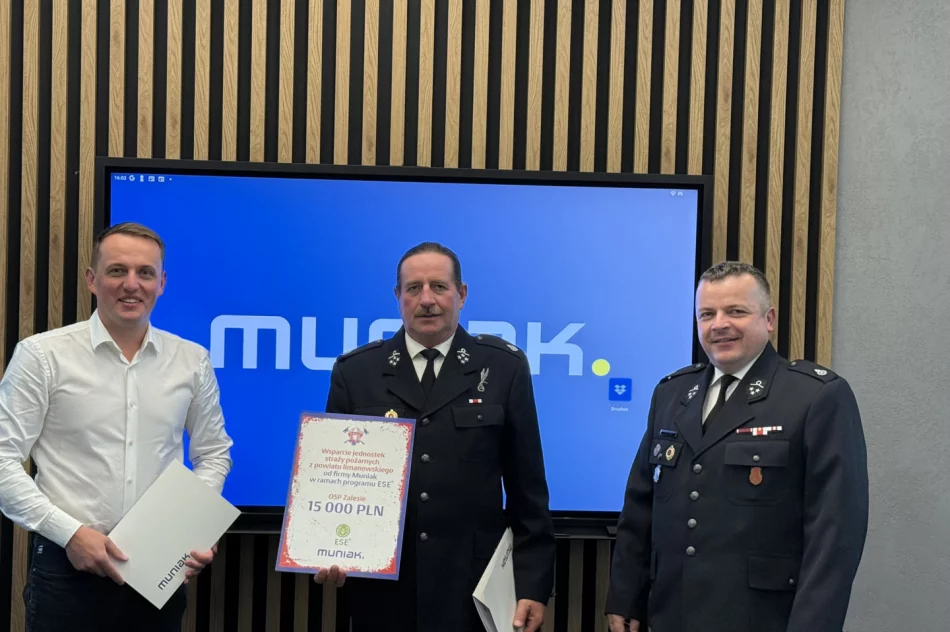Firma Muniak dotuje jednostki Ochotniczych Straży Pożarnych - zdjęcie 7