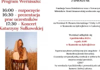 Zaproszenie na Wernisaż IV Pleneru Literackiego „Z Izby i z Przyzby” z udziałem limanowianki Katarzyny Sułkowskiej - zdjęcie główne