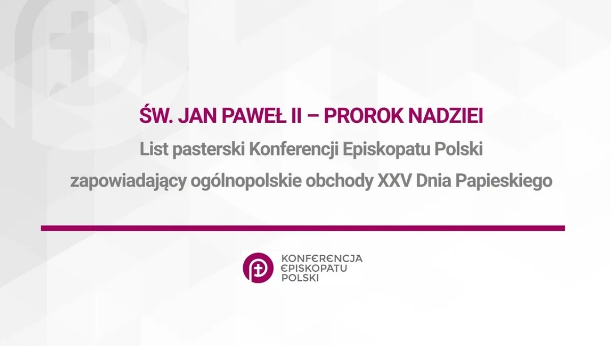 List pasterski KEP na niedzielę