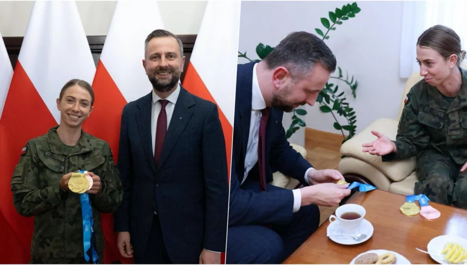 Gratulacje od wicepremiera dla medalistki w mundurze - zdjęcie 1
