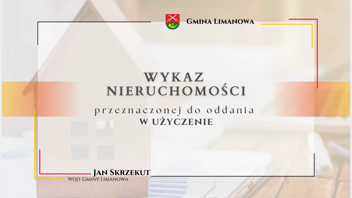Wykaz nieruchomości przeznaczonych do oddania w użyczenie - Stara Wieś