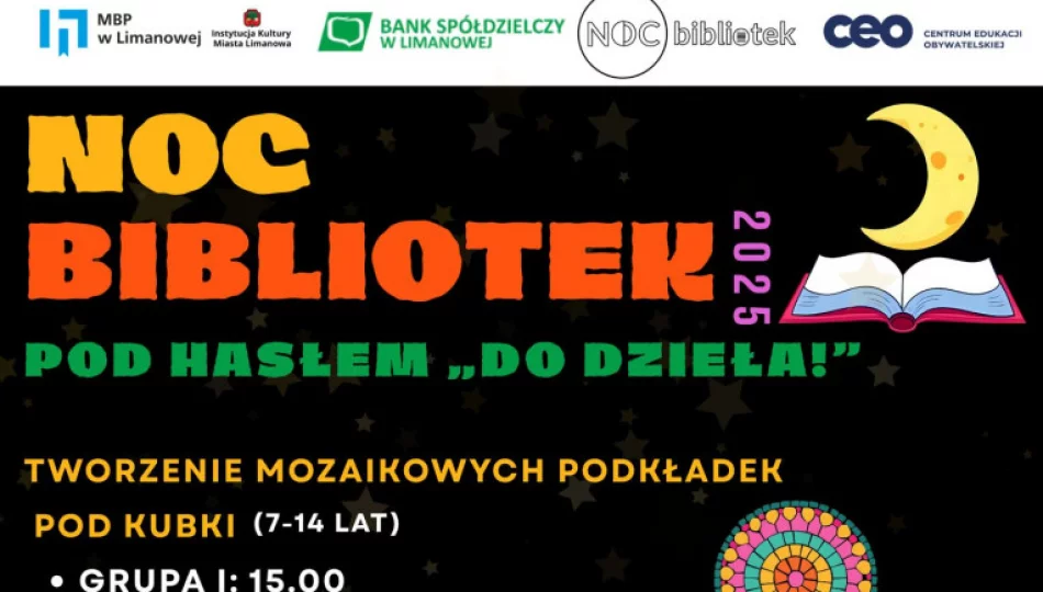 NOC BIBLIOTEK 2025 w Miejskiej Bibliotece Publicznej w Limanowej - zdjęcie 1