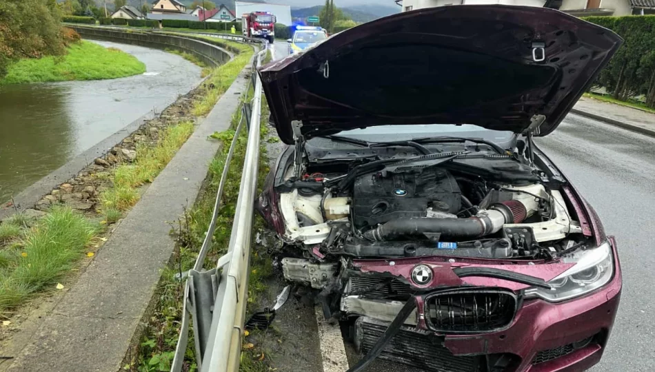 Nietrzeźwy 18-latek w BMW uderzył w bariery - zdjęcie 1