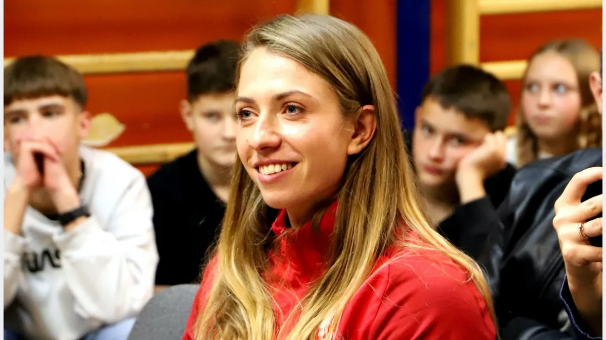 Klaudia Zwolińska powitana po sukcesie na mistrzostwach świata/fot.: UG Limanowa