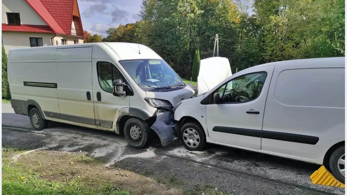 Kolizja w miejscowości Przenosza/fot.: OSP Skrzydlna