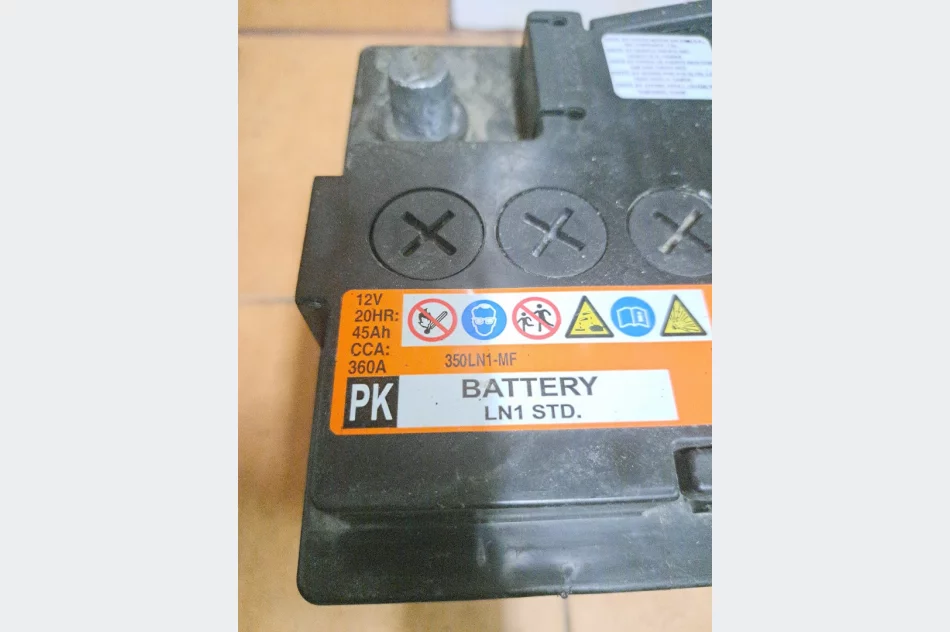 Akumulator samochodowy 45Ah 360A 12V 17cm x 20.5cm. - zdjęcie 2