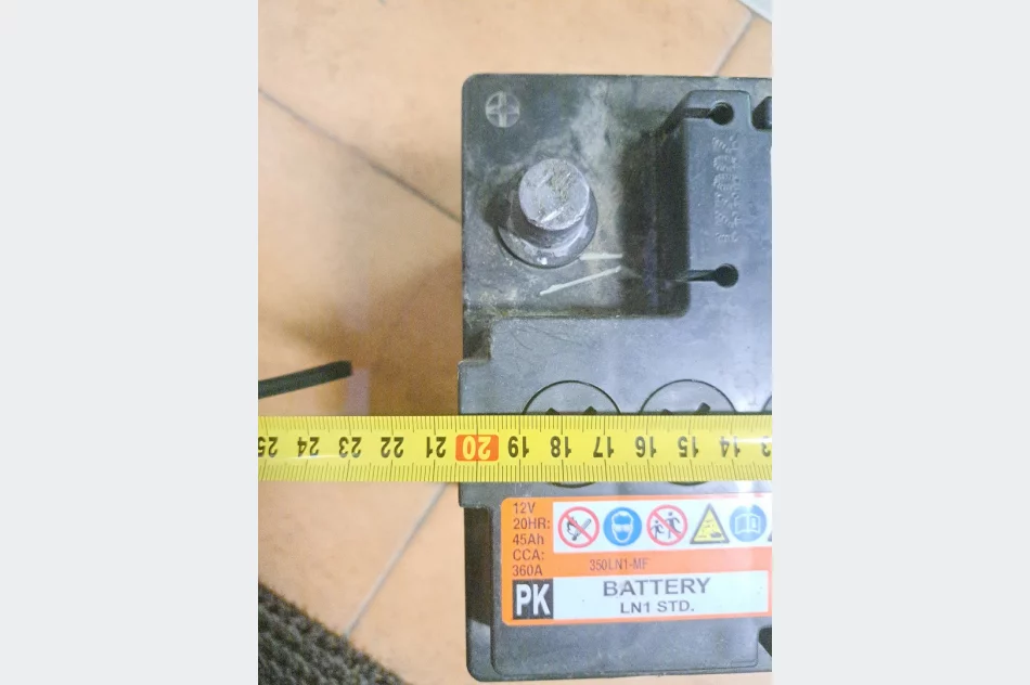 Akumulator samochodowy 45Ah 360A 12V 17cm x 20.5cm. - zdjęcie 4
