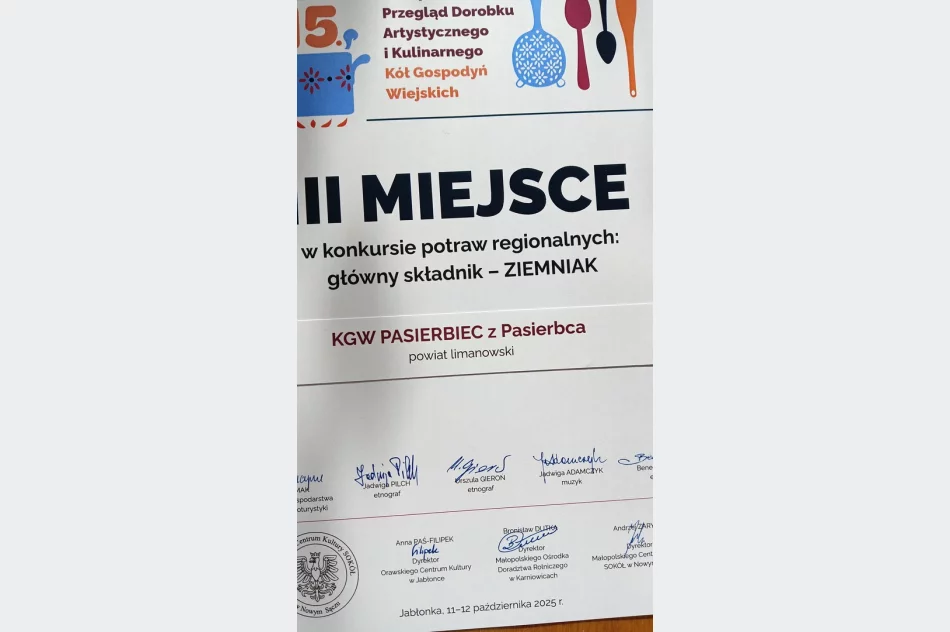 Sukces gospodyń z Gminy Limanowa! KGW Pasierbiec i KGW Makowica wśród najlepszych w Małopolsce - zdjęcie 12