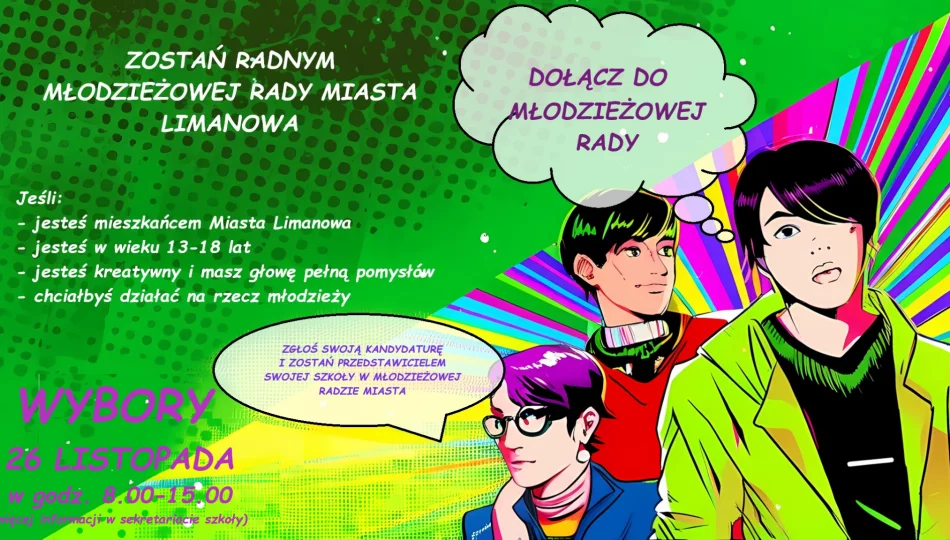 ZARZĄDZENIE Burmistrza Miasta Limanowa ws. wyborów uzupełniających Młodzieżowej Rady Miasta Limanowa - zdjęcie 1