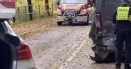 Zderzenie trzech aut, jedna osoba ranna - zdjęcie 5