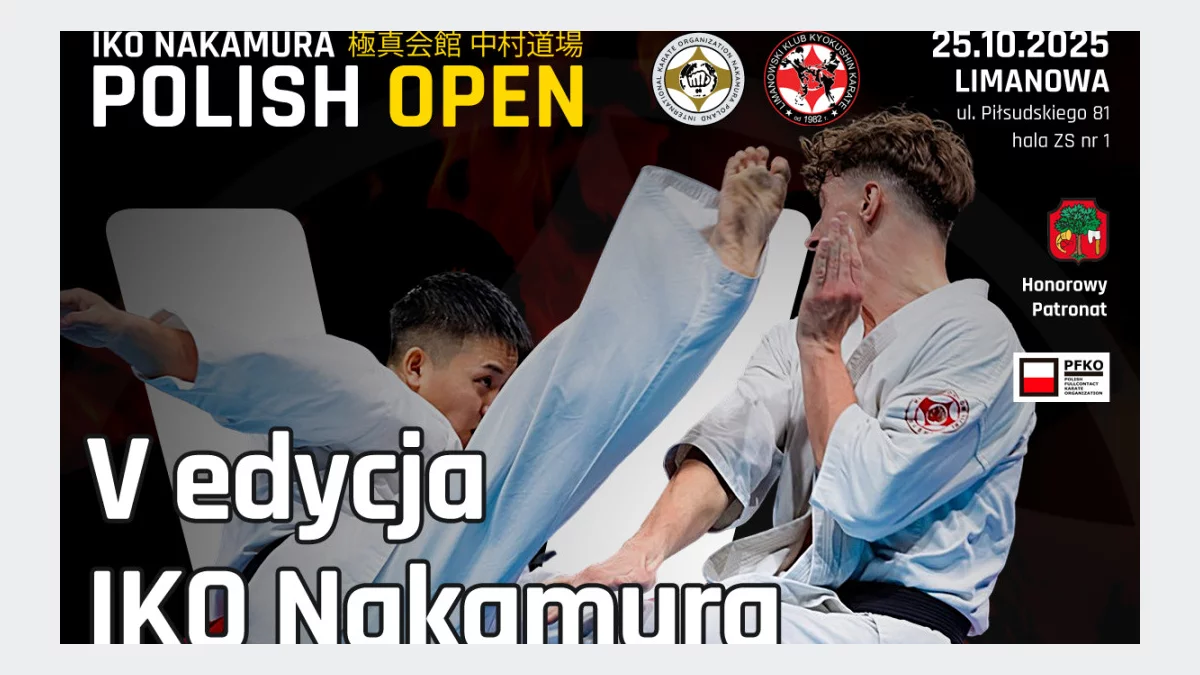 25 pażdziernika odbędzie się 5. edycja IKO Nakamura Polish Open 2025