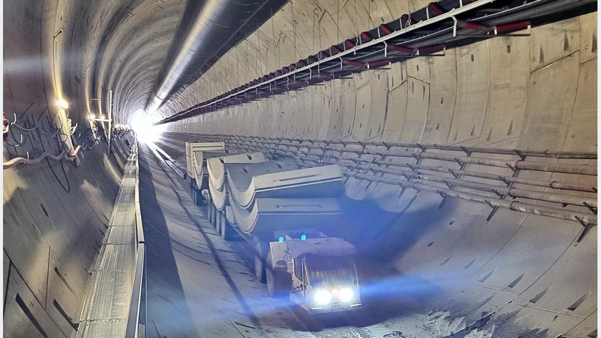 Drążenie tunelu pod Pisarzową/fot.: Podłęże-Piekiełko