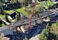Nowy most kolejowy rośnie nad Limanową - zdjęcie główne