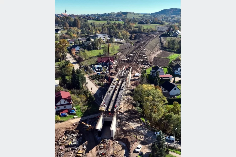 Nowy most kolejowy rośnie nad Limanową - zdjęcie 2