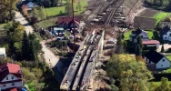 Nowy most kolejowy rośnie nad Limanową - zdjęcie 2