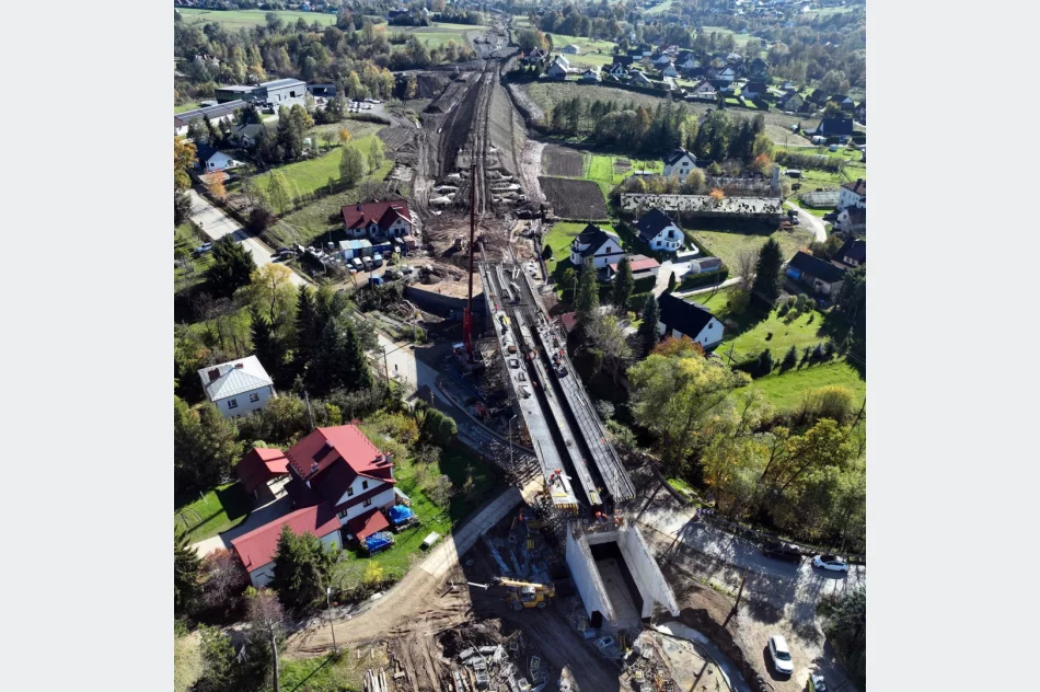 Nowy most kolejowy rośnie nad Limanową - zdjęcie 4
