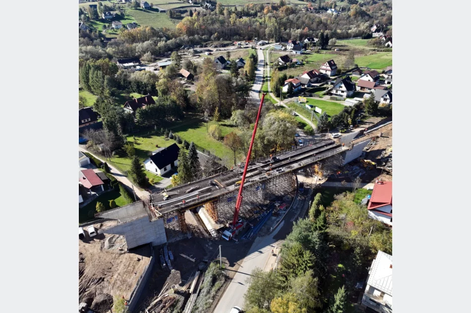 Nowy most kolejowy rośnie nad Limanową - zdjęcie 5