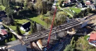 Nowy most kolejowy rośnie nad Limanową - zdjęcie 5