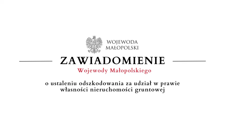 Zawiadomienie Wojewody Małopolskiego - 27.10 - zdjęcie 1