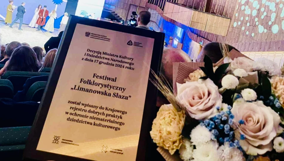 „Limanowska Słaza”: uroczyste wyróżnienie w Warszawie - zdjęcie 1