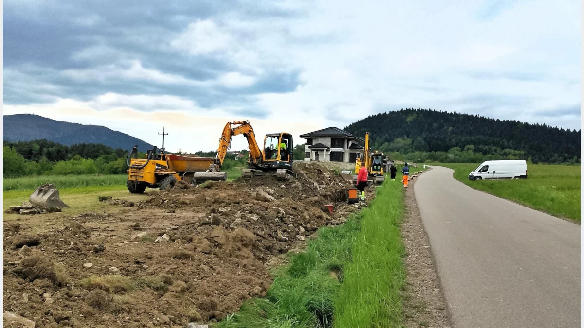 Nowe sieci wodociągowe i kanalizacyjne/fot.: UG Słopnice