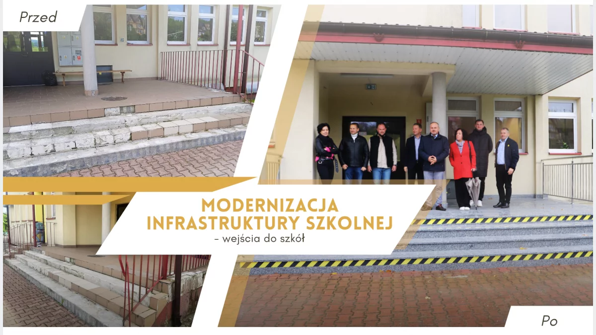 Modernizacja infrastruktury szkolnej - wejścia do szkół