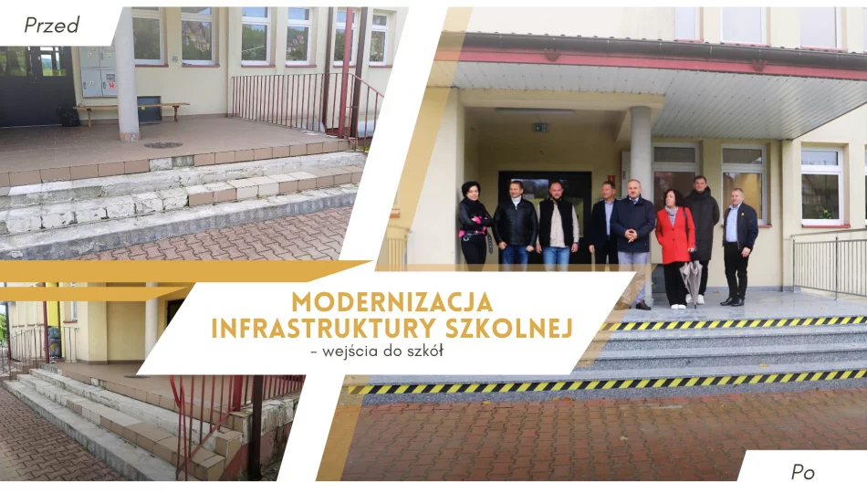Modernizacja infrastruktury szkolnej - wejścia do szkół - zdjęcie 1