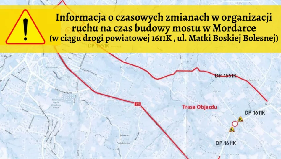 Informacja o czasowych zmianach w organizacji ruchu - zdjęcie 1