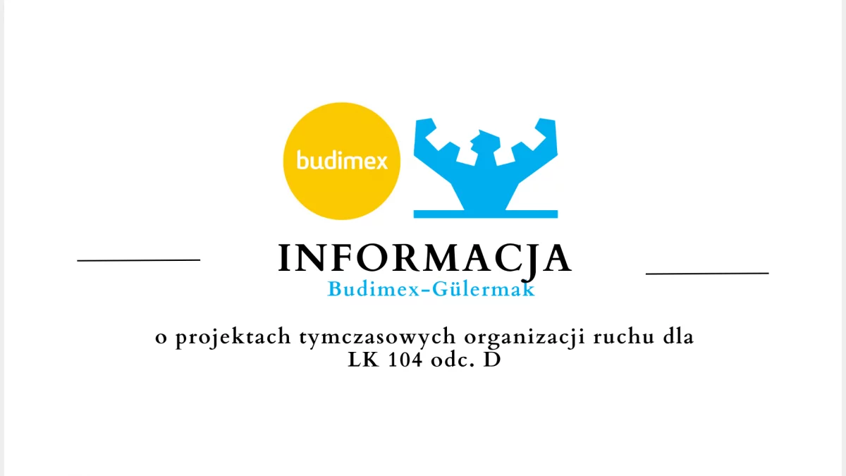 Planowane tymczasowe organizacje ruchu w związku z budową linii kolejowej 104