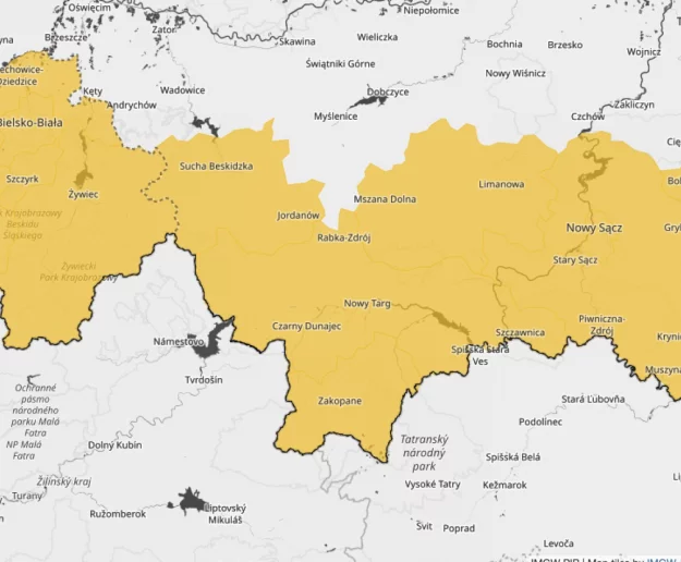 IMGW ostrzega: intensywne opady deszczu. Obowiązuje ostrzeżenie pierwszego stopnia - zdjęcie główne
