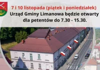 Urząd Gminy Limanowa czynny 7 i 10 listopada - zdjęcie główne