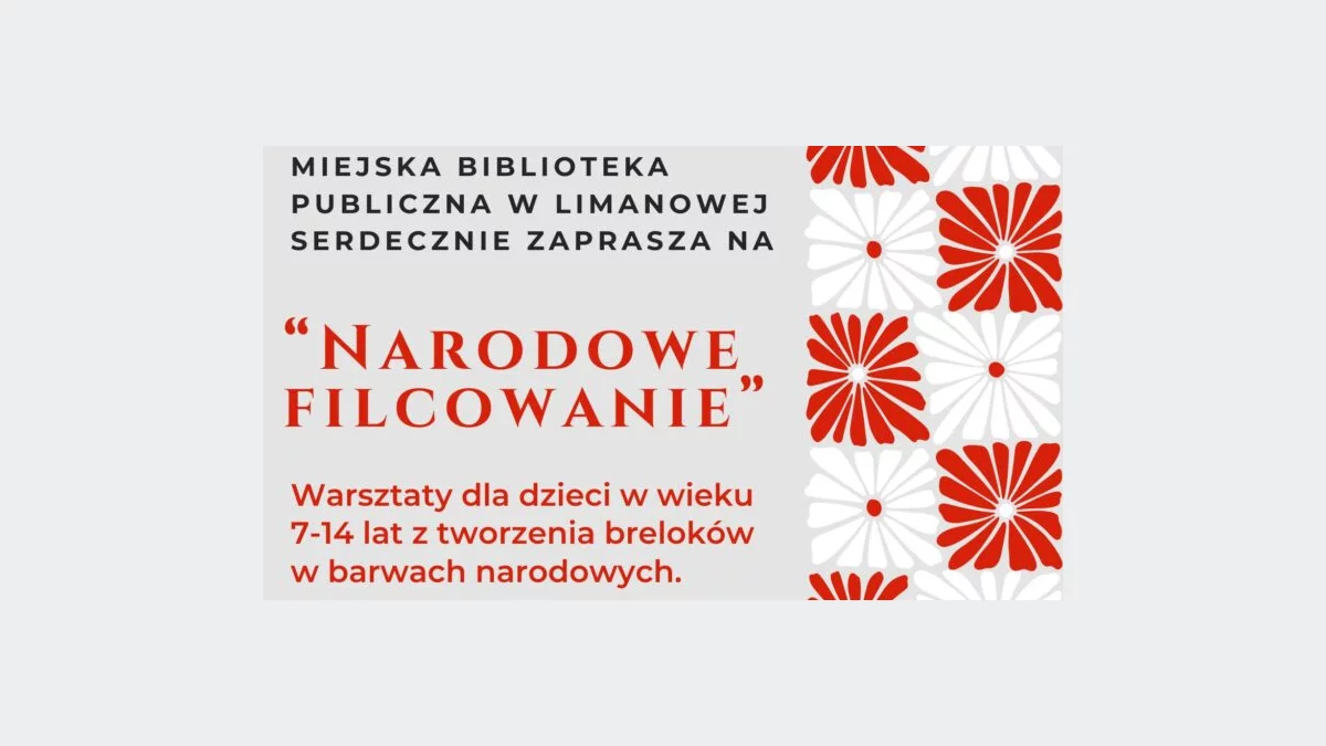 “Narodowe filcowanie” – warsztaty z tworzenia breloków w barwach patriotycznych w bibliotece
