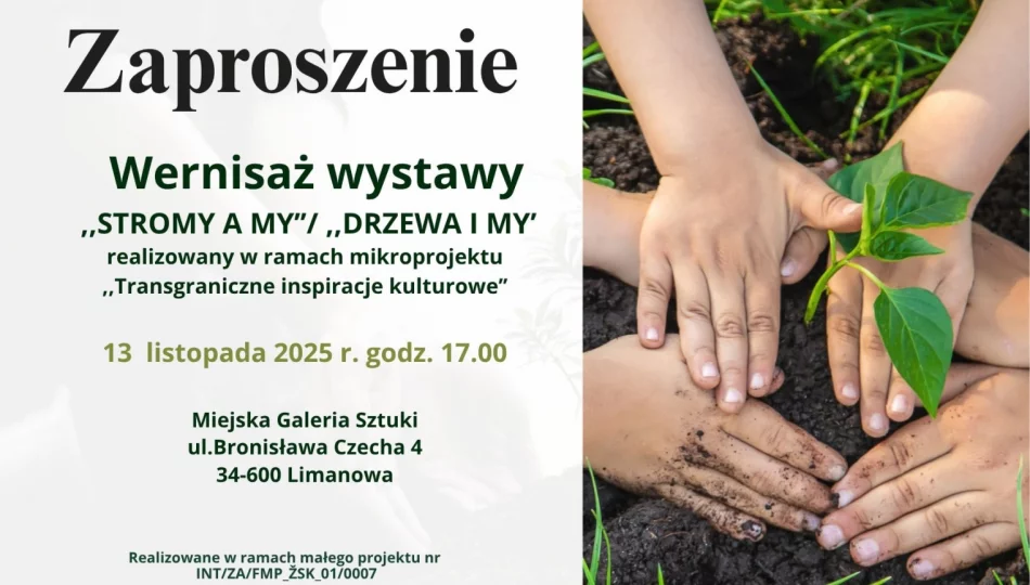 Miejska Biblioteka Publiczna zaprasza na wernisaż wystawy „Stromy a my”/”Drzewa i my” - zdjęcie 1