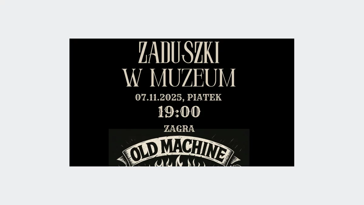 OLDMACHINE  – rockowy koncert zaduszkowy w limanowskim Muzeum