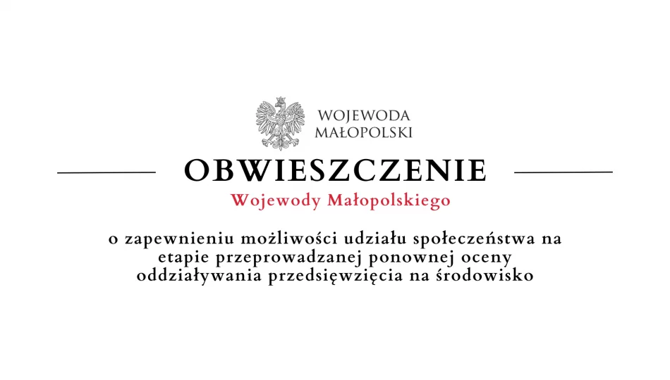 Obwieszczenie Wojewody Małopolskiego - 12.11 - zdjęcie 1