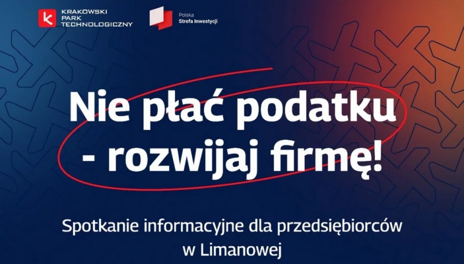 Spotkanie dla przedsiębiorców: „Nie płać podatku – rozwijaj firmę!” - zdjęcie 1