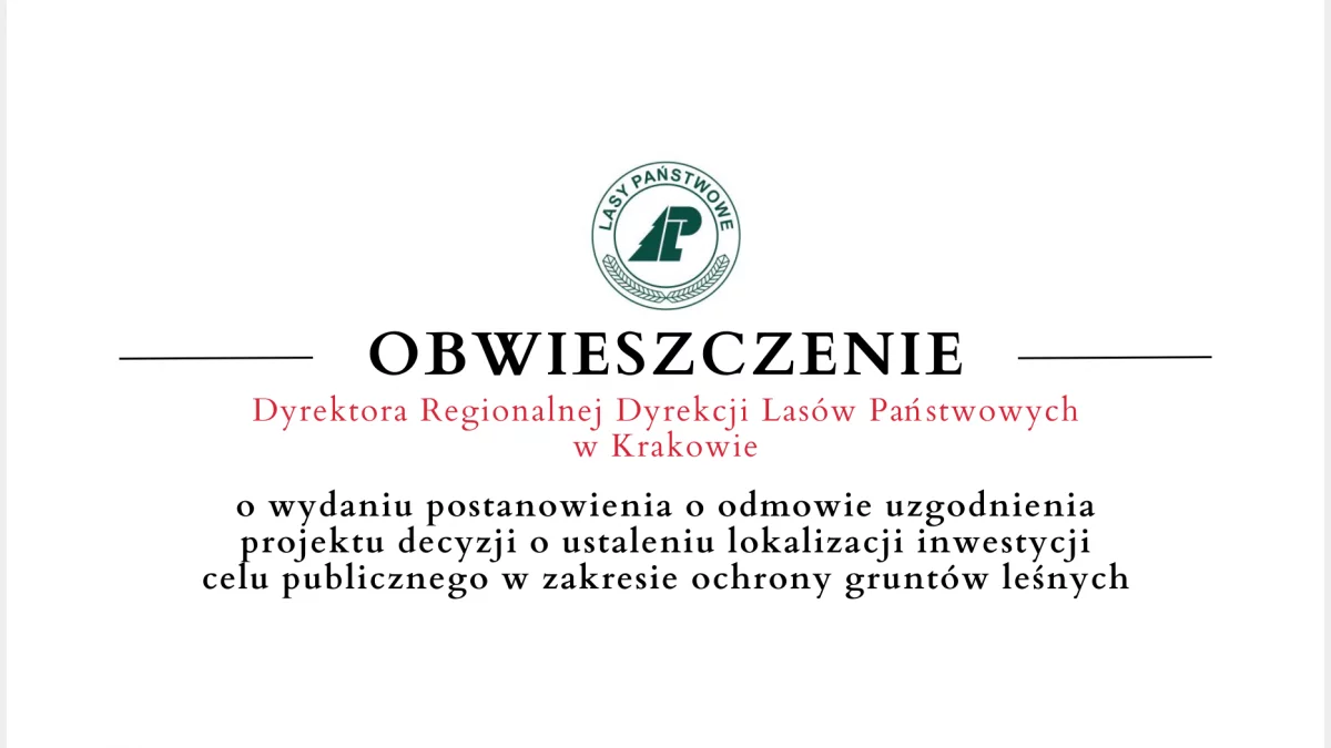 Obwieszczenie o wydaniu postanowienia - 13.11