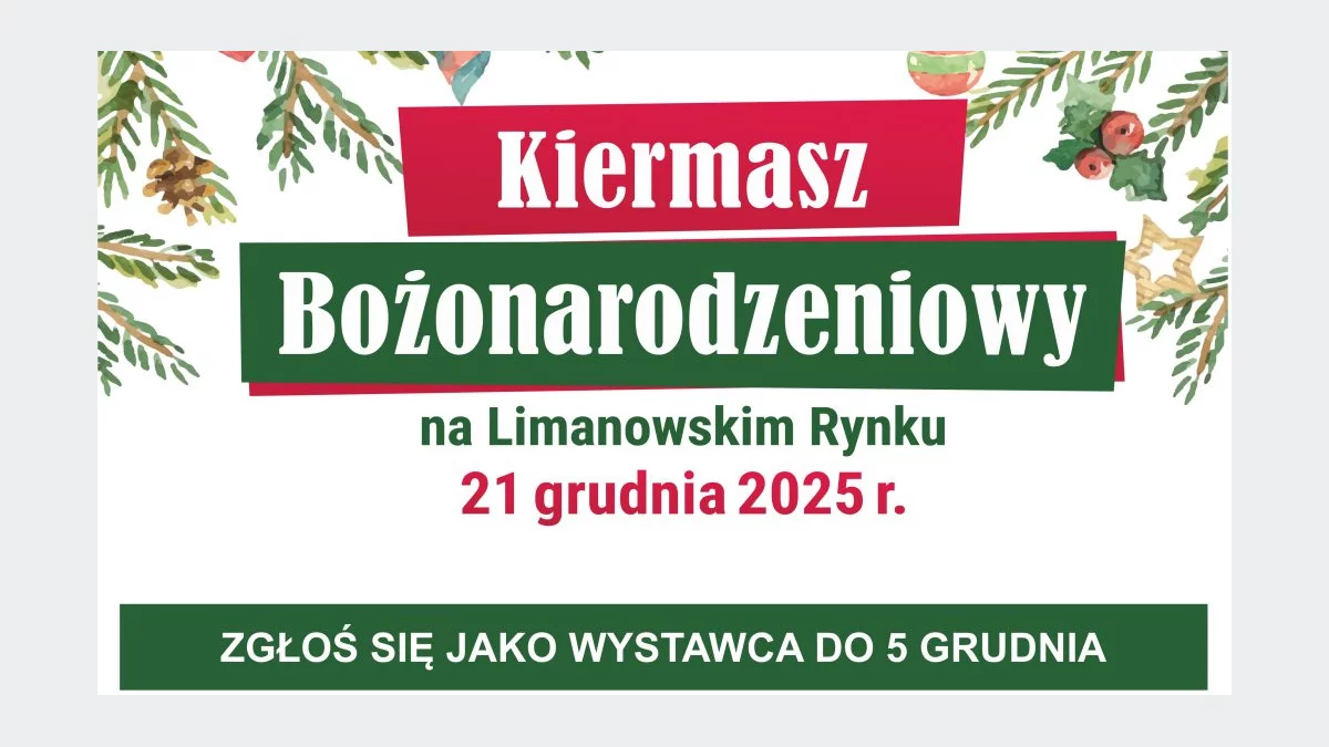 Do 5 grudnia przyjmowane są zgłoszenia do udziału w VI Kiermaszu Bożonarodzeniowym