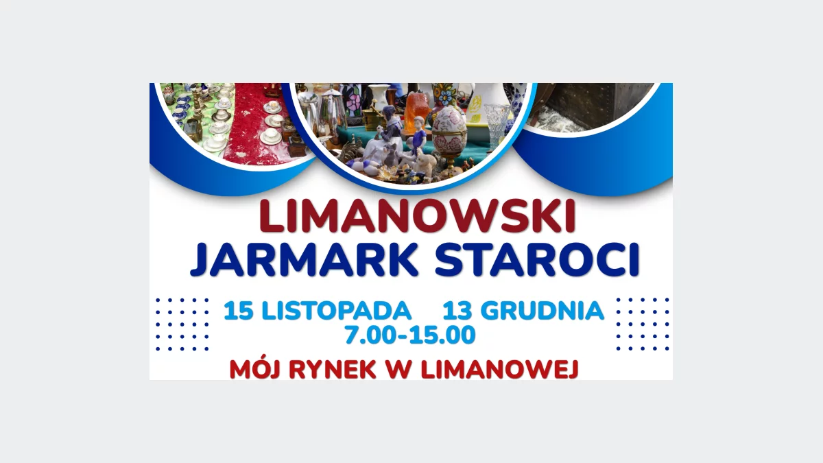 Limanowski Jarmark Staroci – druga edycja już w najbliższą sobotę 15 listopada