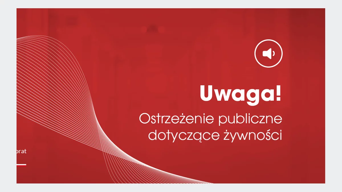 GIS ostrzega przed partią produktów marki Knorr