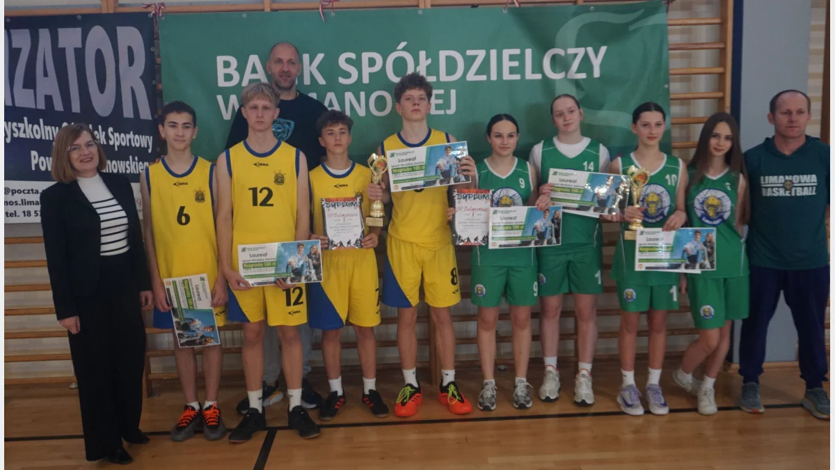 Koszykarskie trójki pod dominacją limanowskiej Trójki/Fot.: MOS Limanowa.