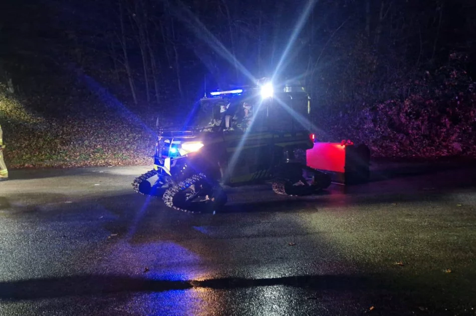 Jedna osoba nie żyje, a trzy są w szpitalu - tragiczny finał pożaru w Krosnej - zdjęcie 6