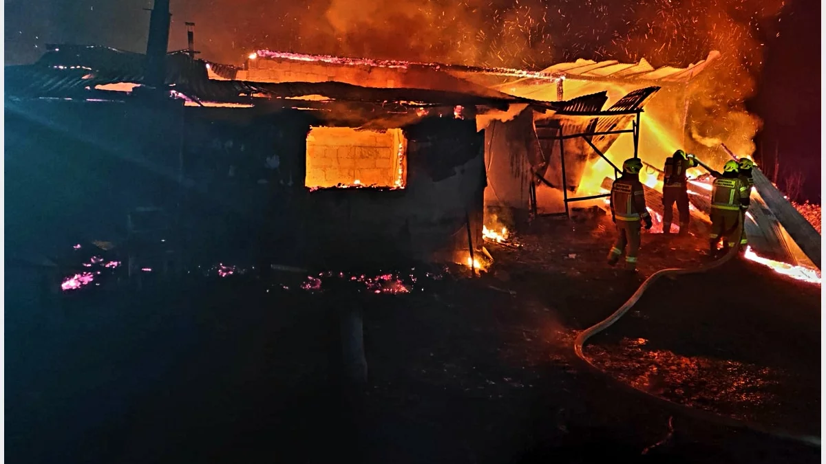 Tragiczny pożar w Krosnej/fot.: KPP Limanowa