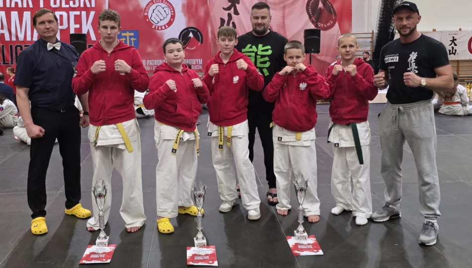 5 medali dla zawodników Limanowskiego Klubu Kyokushin Karate na Pucharze Polski w Wieliczce - zdjęcie 1