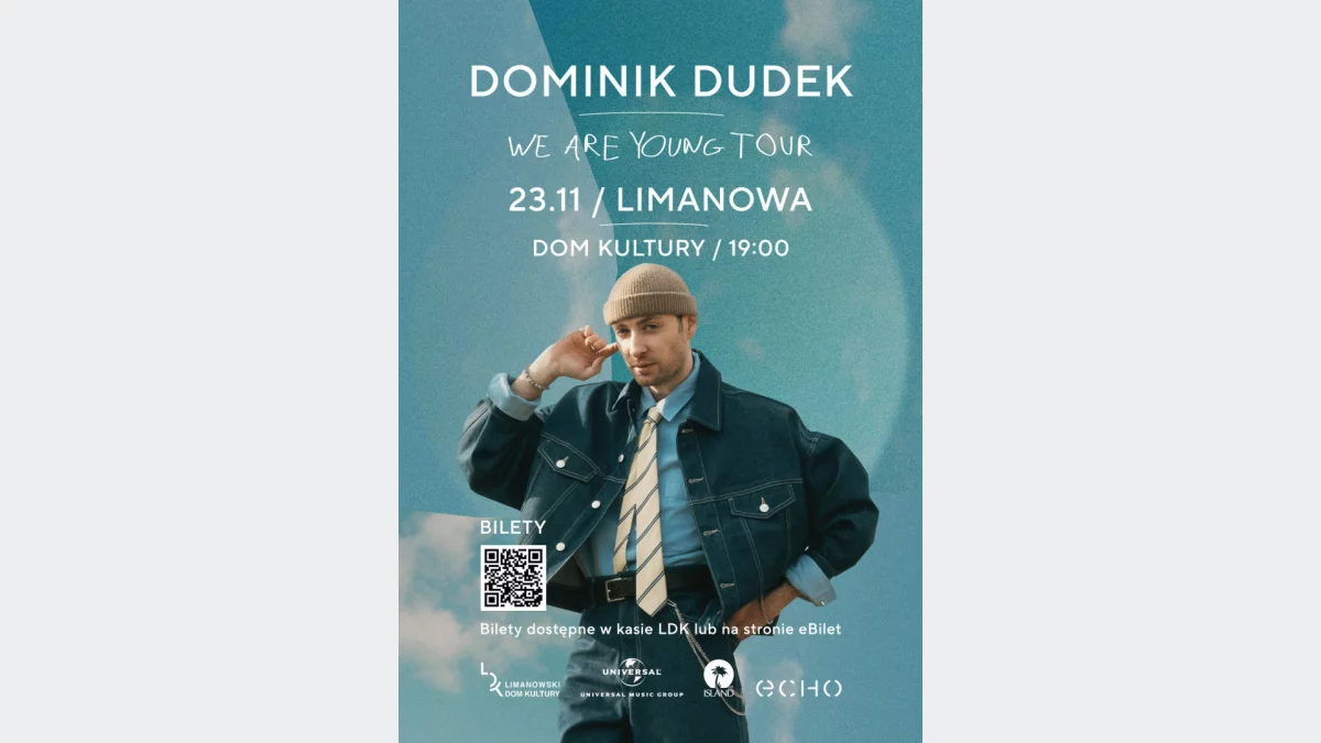 To już ostatnie chwile! Serdecznie zapraszamy na koncert Dominika Dudka w Limanowej!