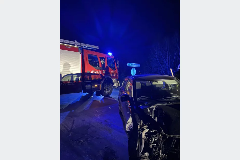Samochód uderzył w bariery. 81-latek w szpitalu - zdjęcie 2