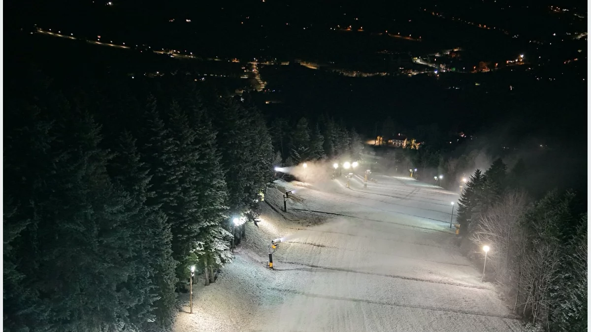 Rozpoczęto naśnieżanie stoku w Kasinie Wielkiej/fot.: Kasina Ski&Bike Park