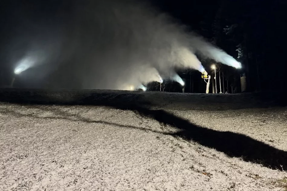 Pierwsza stacja na Limanowszczyźnie rozpoczęła naśnieżanie - zdjęcie 6