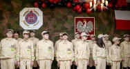 Uroczyste ślubowanie i pasowanie adeptów Młodzieżowej Drużyny Pożarniczej w Limanowej - zdjęcie 5